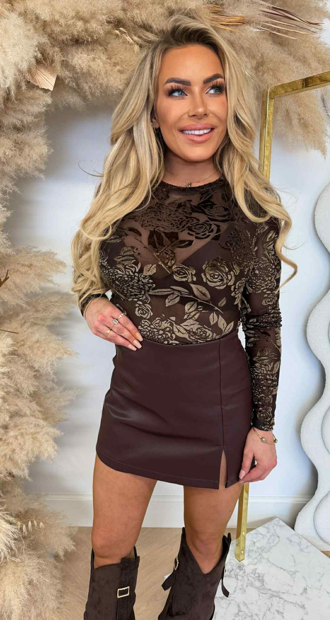 BY SWAN VELVET ROSE BODY 9952 COFFEE BY SWAN VELVET ROSE BODY 9952 COFFEE