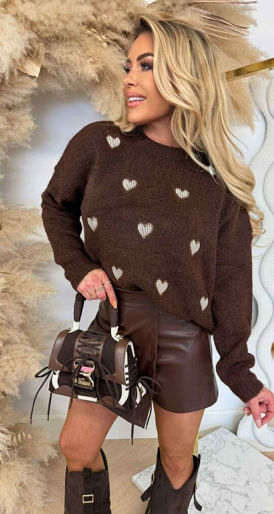 HARTJES STRIPE SWEAT 7981 CHOCO HARTJES STRIPE SWEAT 7981 CHOCO