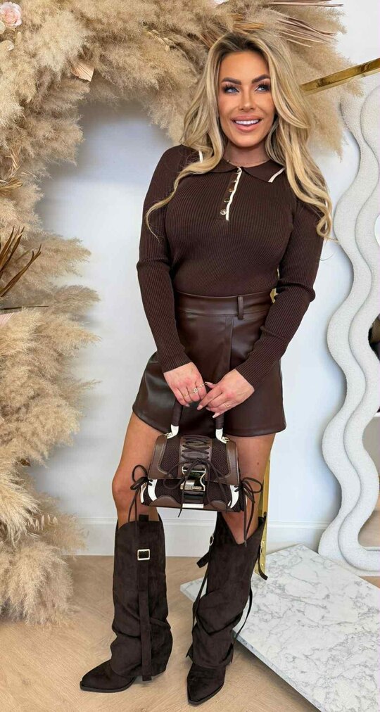 BUTTON KRAAG BODY 9718 CHOCO BUTTON KRAAG BODY 9718 CHOCO