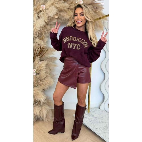 BROOKLYN GUC PRINT SWEAT 948 BORDEAUX BROOKLYN GUC PRINT SWEAT 948 BORDEAUX