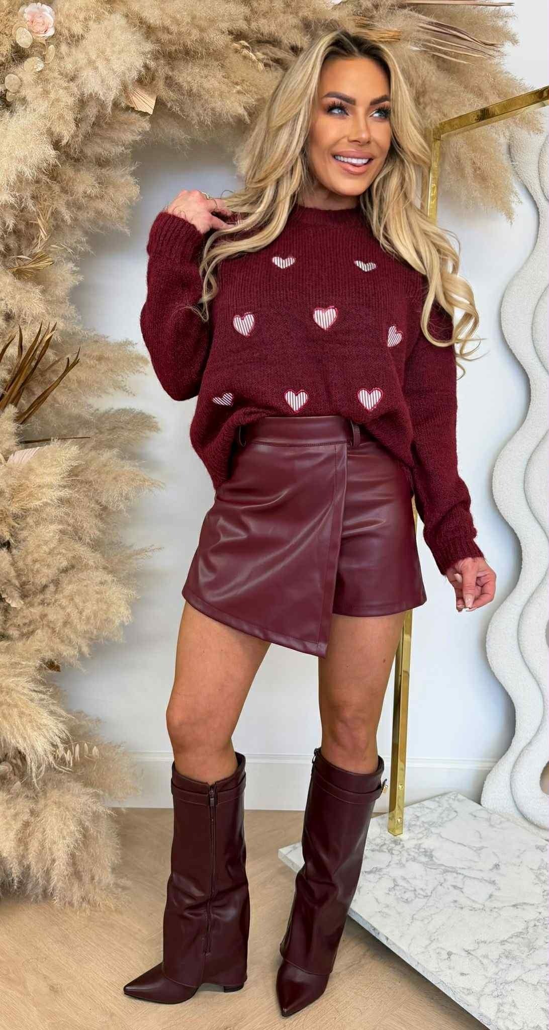 HARTJES STRIPE SWEAT 7981 BORDEAUX HARTJES STRIPE SWEAT 7981 BORDEAUX