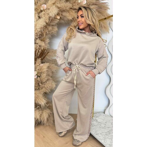 HOODIE LOGO SETJE BEIGE HOODIE LOGO SETJE BEIGE