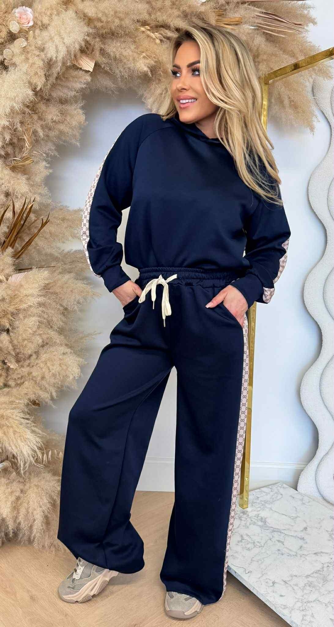 HOODIE LOGO SETJE NAVY
