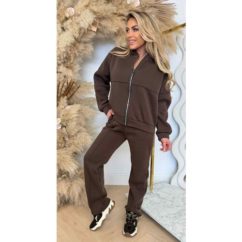 COZY ZIP FLEECE SET CHOCO COZY ZIP FLEECE SET CHOCO