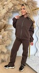 COZY ZIP FLEECE SET CHOCO COZY ZIP FLEECE SET CHOCO