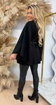 SANNE BELT PONCHO BLACK
