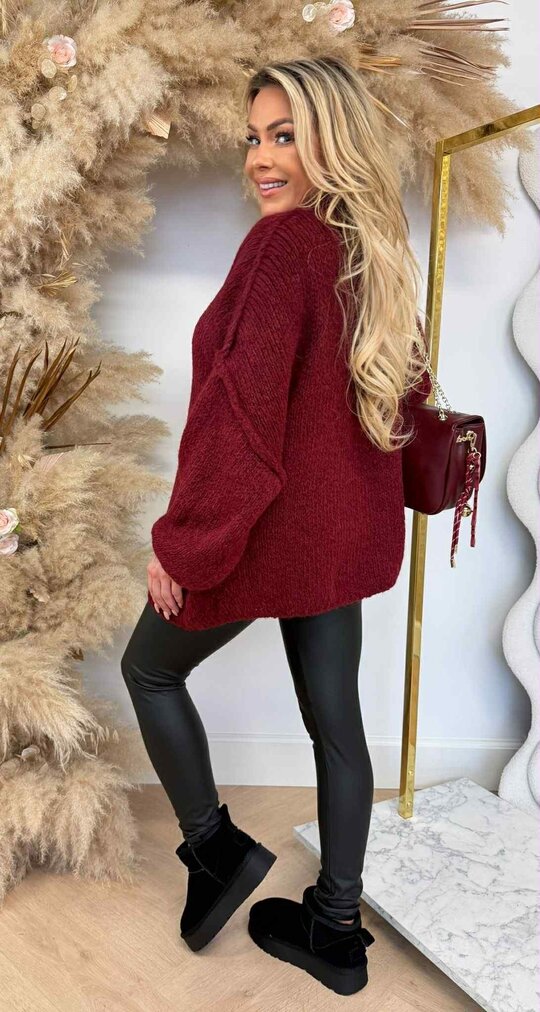 LOVIKA STIKSEL SWEAT BORDEAUX