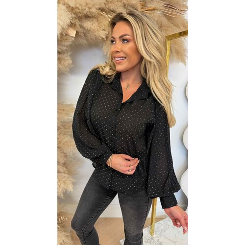 DIAMOND BLOUSE 3817 BLACK DIAMOND BLOUSE 3817 BLACK