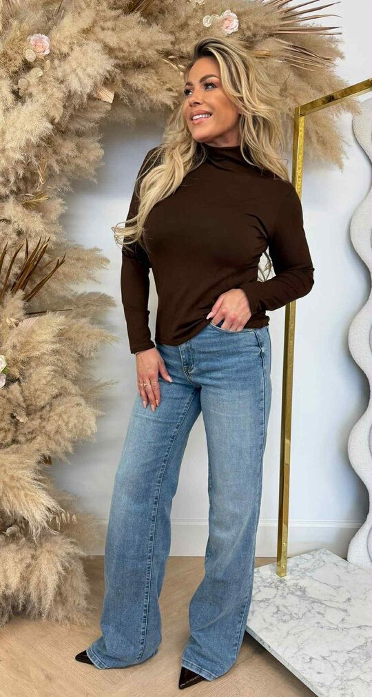 YU & ME TURTLE NECK LONG SLEEVE 12107 CHOCO YU & ME TURTLE NECK LONG SLEEVE 12107 CHOCO