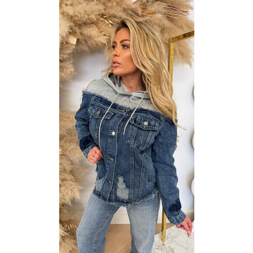DENIM/HOODIE JACKET VJ610 DENIMBLUE DENIM/HOODIE JACKET VJ610 DENIMBLUE