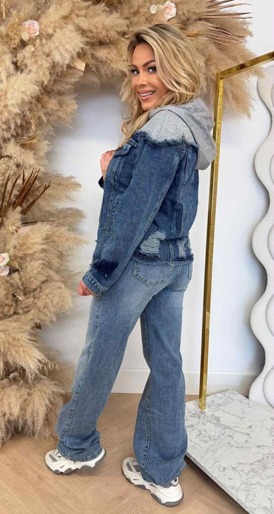 DENIM/HOODIE JACKET VJ610 DENIMBLUE