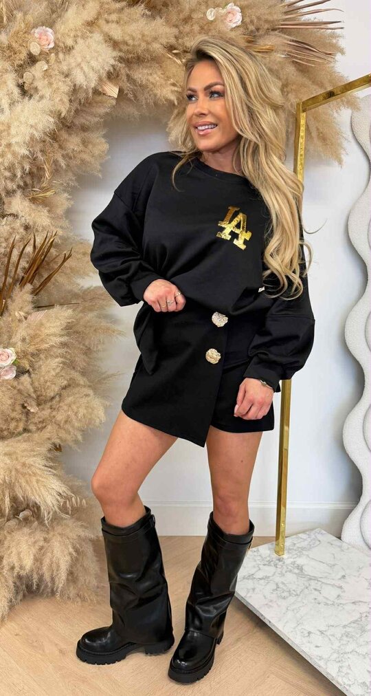 LA BASIC SWEAT BLACK