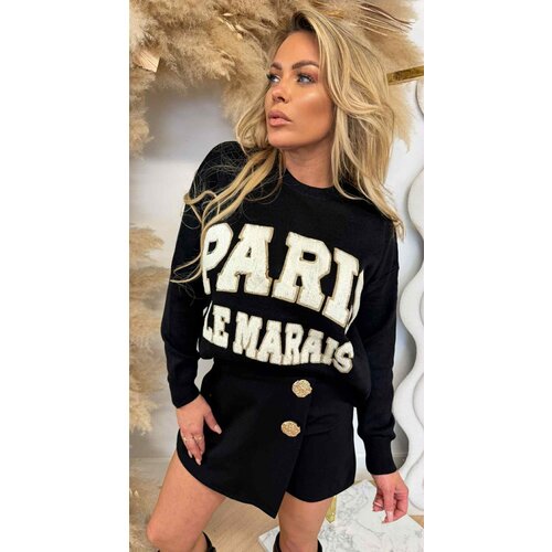 PARIS TEDDY SWEAT 829 BLACK PARIS TEDDY SWEAT 829 BLACK
