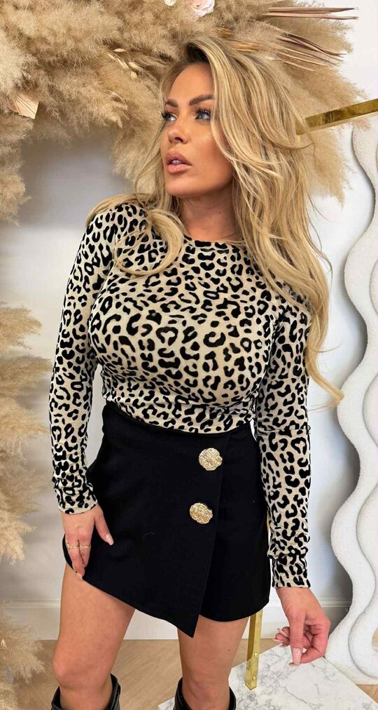 BY SWAN LEOPARD GAUZE BODY 10008 BEIGE