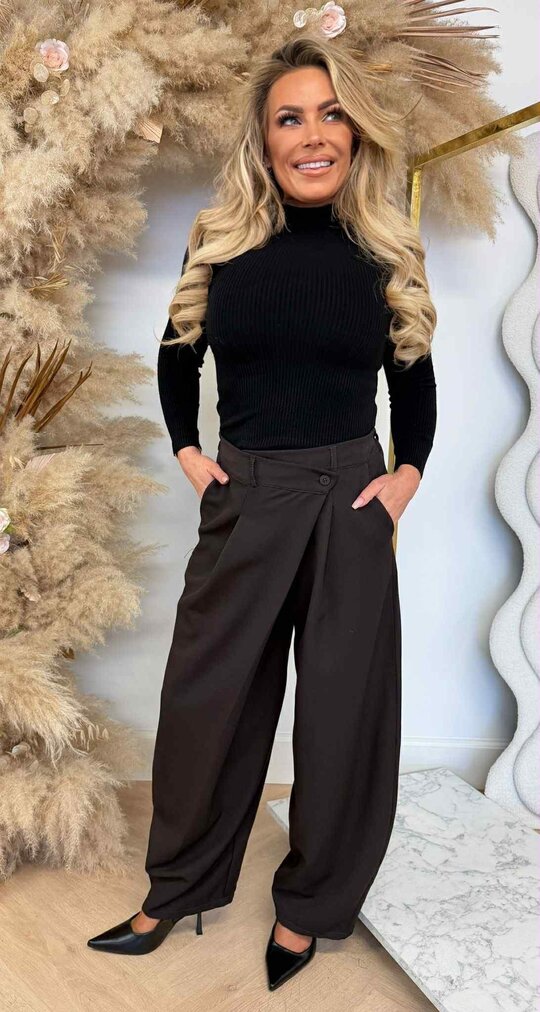 MILEY TURTLE BASIC RIB TOP 18002 BLACK