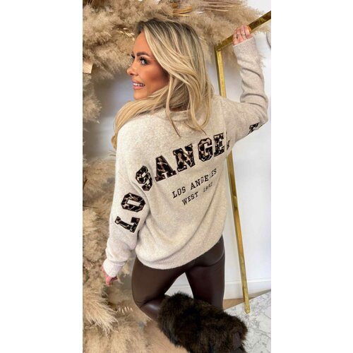 LOS ANGELES WEST SWEAT AM838 TAUPE LOS ANGELES WEST SWEAT AM838 TAUPE