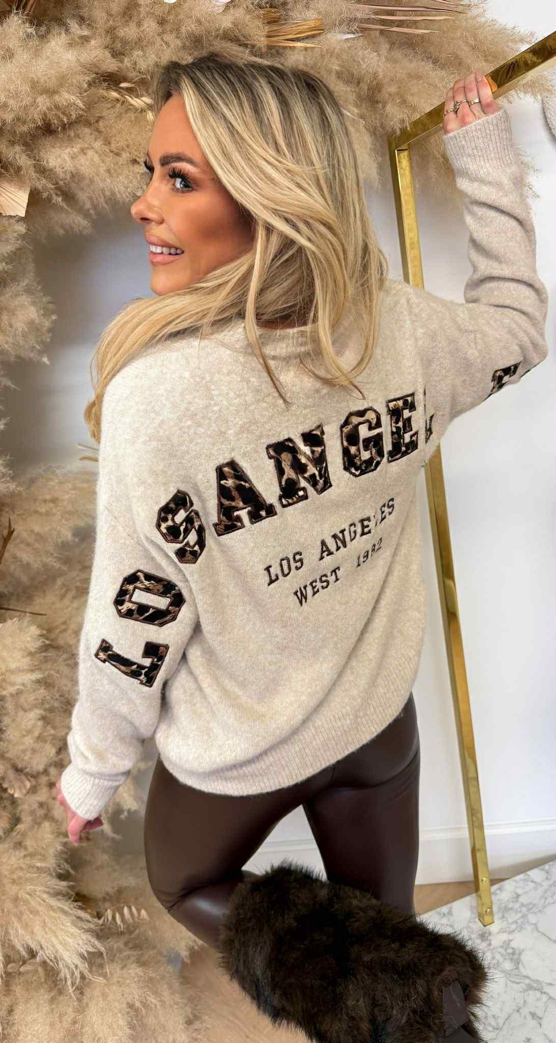 LOS ANGELES WEST SWEAT AM838 TAUPE