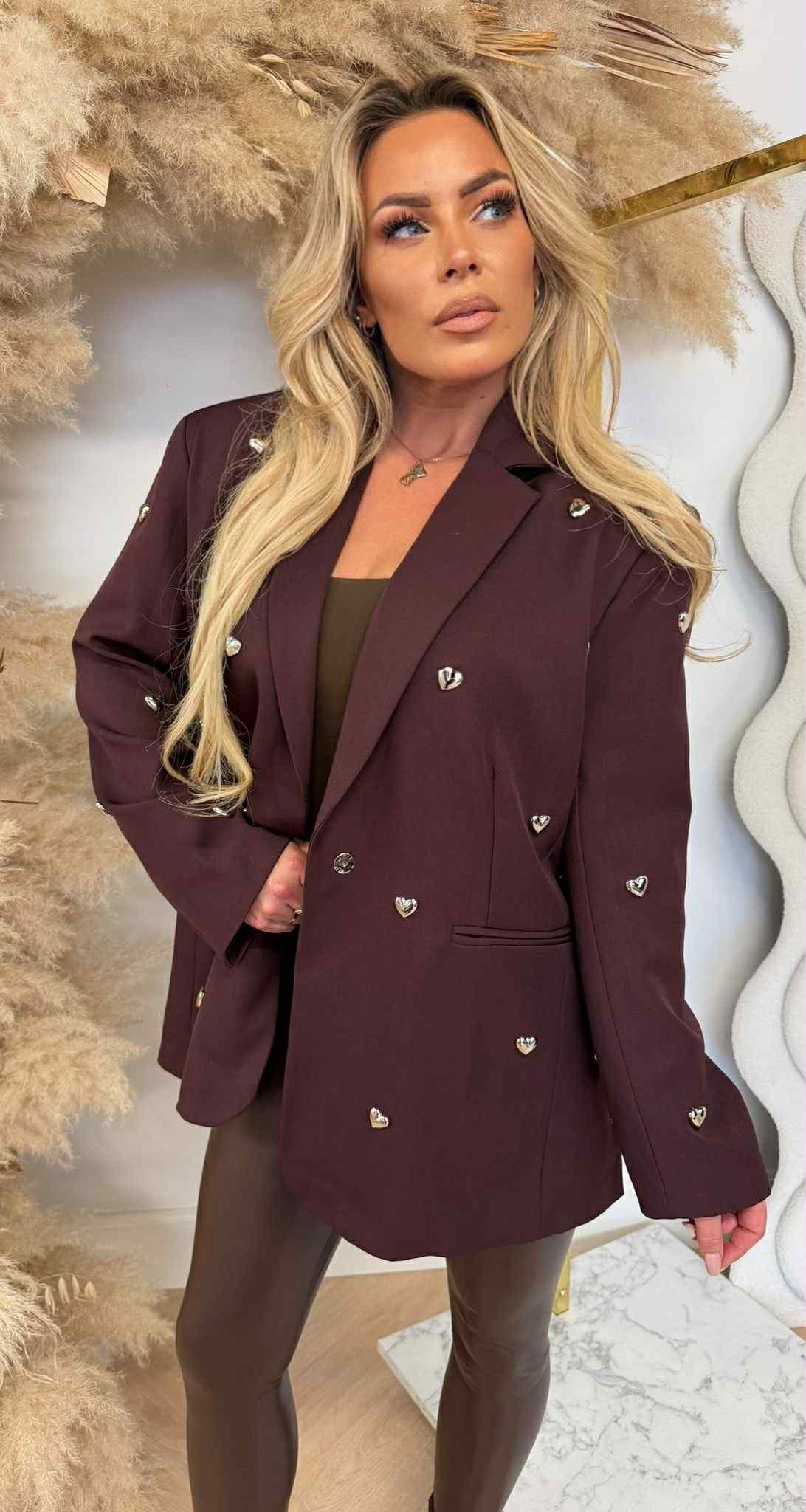 LUXURY HARTJES BLAZER L062 BORDEAUX