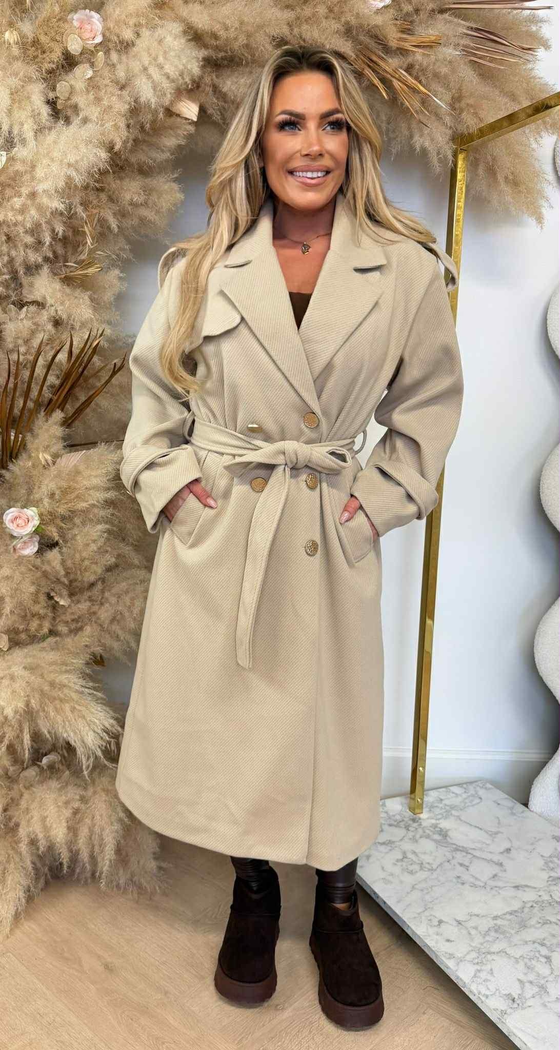 INKA MANTEL JAS BEIGE INKA MANTEL JAS BEIGE