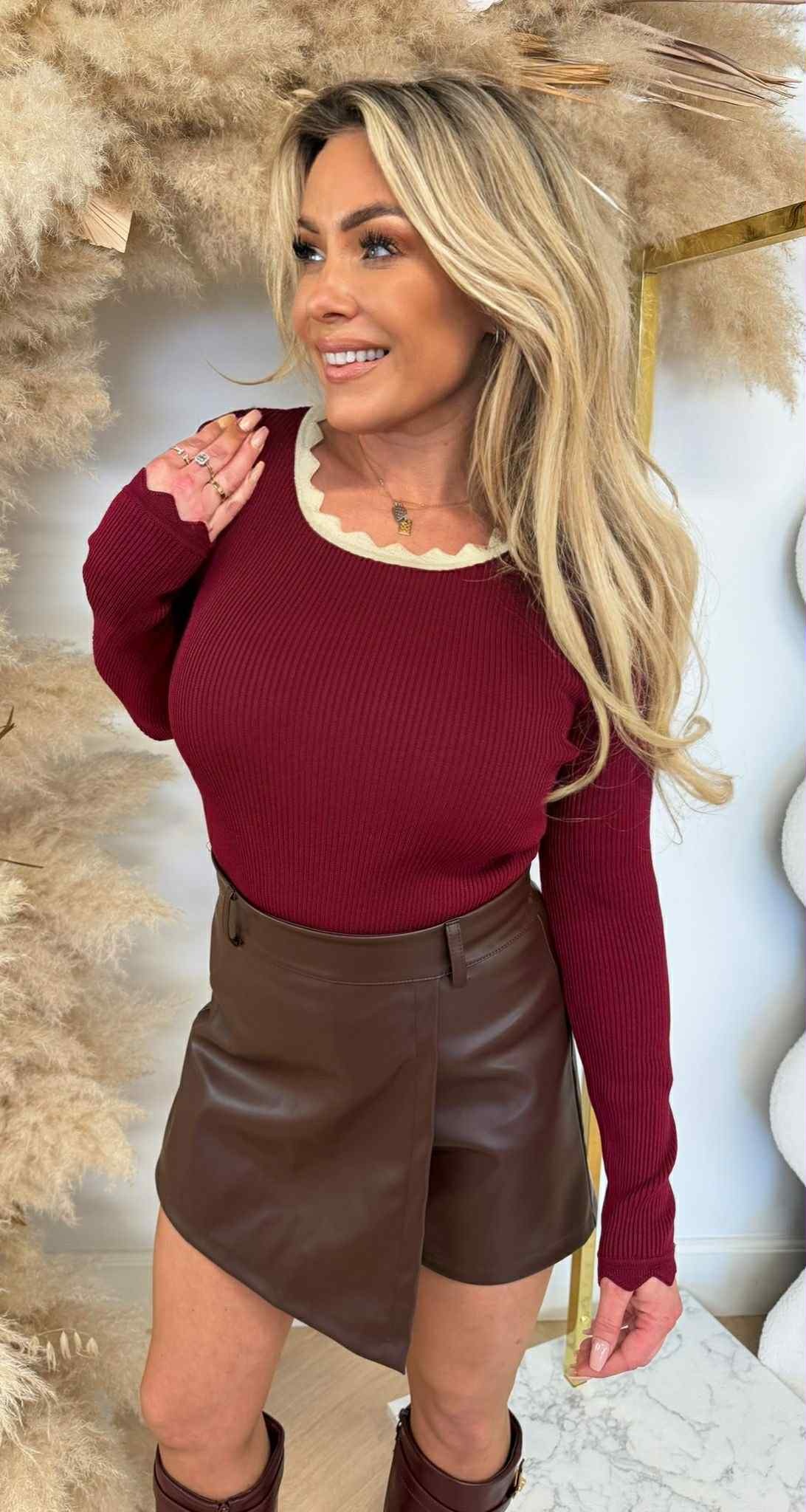 SCHULP LUREX TOP 9318 BORDEAUX SCHULP LUREX TOP 9318 BORDEAUX