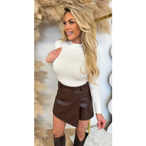 MILEY TURTLE BASIC RIB TOP 18002 OFFWHITE MILEY TURTLE BASIC RIB TOP 18002 OFFWHITE