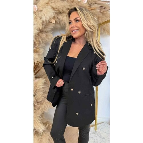 LUXURY HARTJES BLAZER L062 BLACK