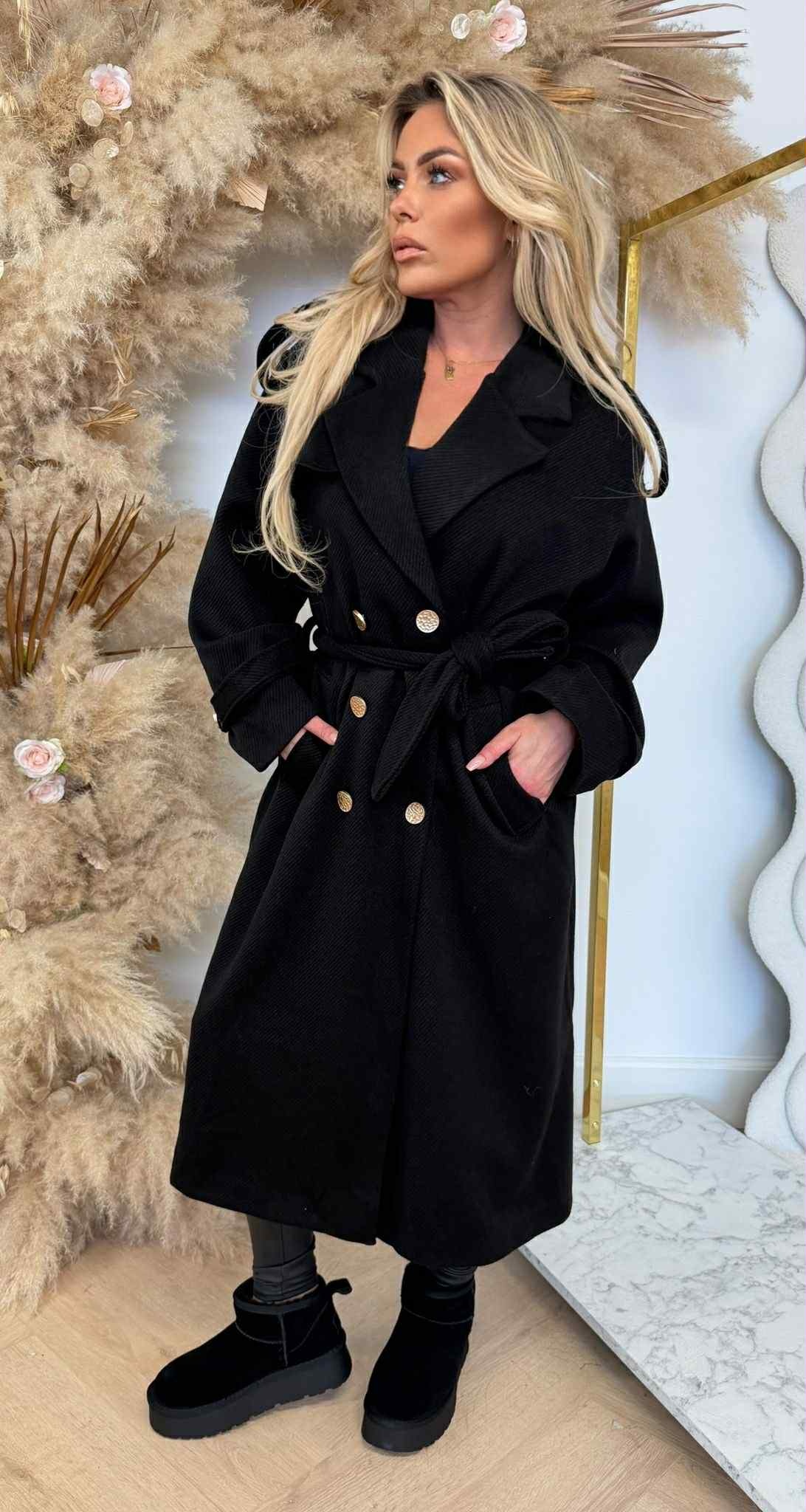 INKA MANTEL JAS BLACK INKA MANTEL JAS BLACK