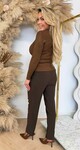 MILEY TURTLE BASIC RIB TOP 18002 CHOCO