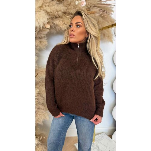 ZIP BASIC WINTER SWEAT 388122 COFFEE ZIP BASIC WINTER SWEAT 388122 COFFEE