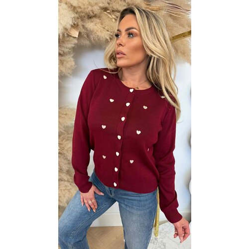 PARI HARTJES VEST/SWEAT 9141 BORDEAUX PARI HARTJES VEST/SWEAT 9141 BORDEAUX