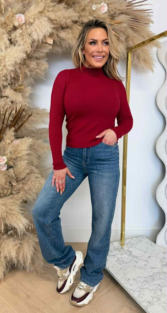 MILEY TURTLE BASIC RIB TOP 18002 CHERRYRED