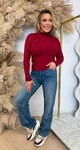 MILEY TURTLE BASIC RIB TOP 18002 CHERRYRED