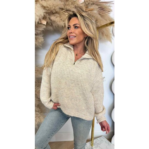ZIP BASIC WINTER SWEAT 388122 BEIGE ZIP BASIC WINTER SWEAT 388122 BEIGE
