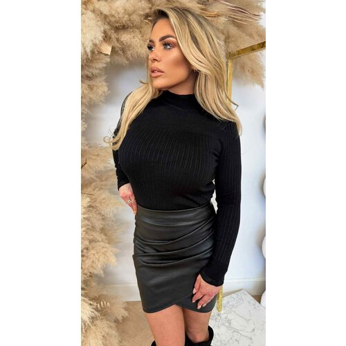 RUFFLY SWEAT TOP 5711 BLACK RUFFLY SWEAT TOP 5711 BLACK