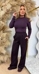 BY SWAN BASIC STRETCH SHIRT 9963 PURPLE/PLUM
