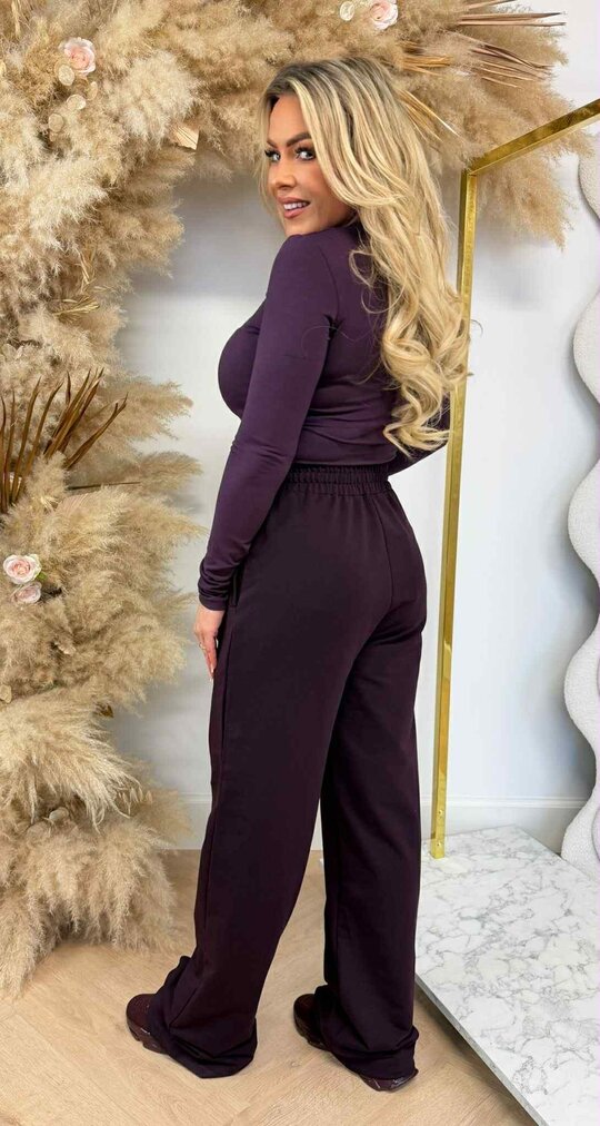 BY SWAN BASIC STRETCH SHIRT 9963 PURPLE/PLUM