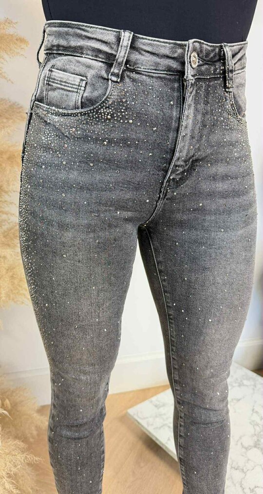GLITTER JEANS 77279Z GREY