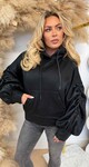 SHINY POFMOUW HOODIE 9186 BLACK