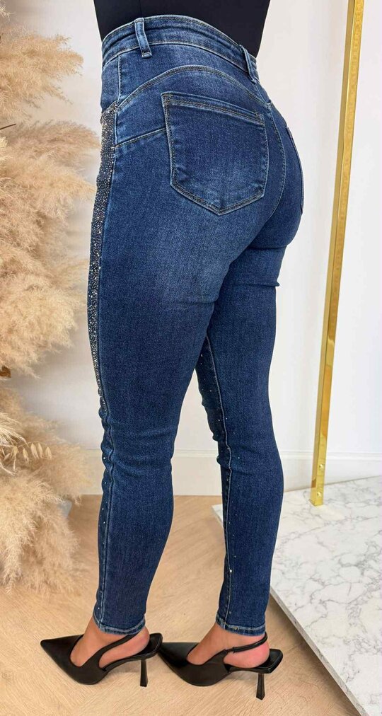 GLITTER JEANS 77278 DENIMBLUE