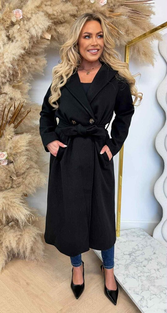 LAURA VILT COAT BLACK