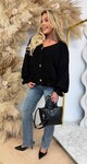NIENKE TEDDY BUTTON VEST BLACK