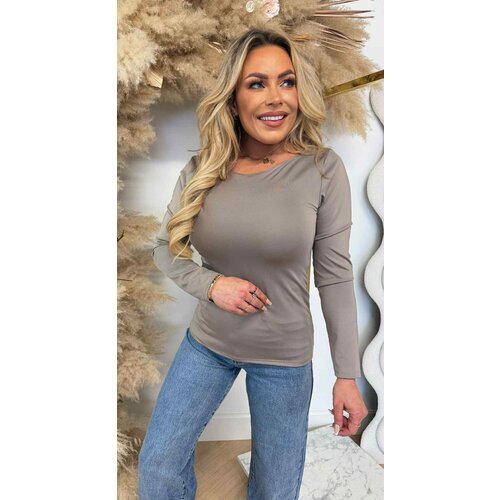 RIA BASIC STRETCH TOP TAUPE RIA BASIC STRETCH TOP TAUPE