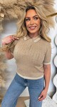 POLO KNITTED SHIRT R983 BEIGE