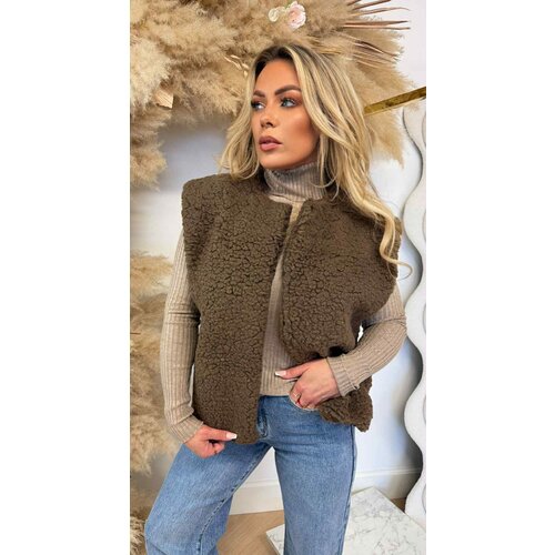 MUSTY TEDDY GILET CHOCO