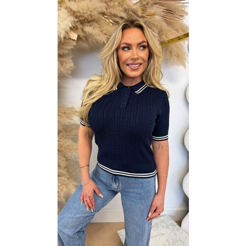 POLO KNITTED SHIRT R983 NAVY POLO KNITTED SHIRT R983 NAVY