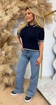 POLO KNITTED SHIRT R983 NAVY