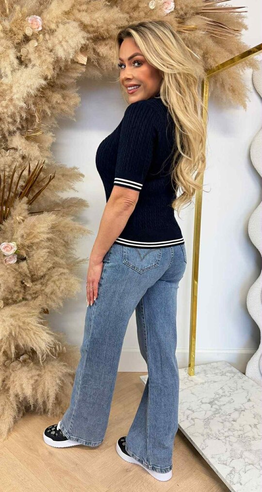 POLO KNITTED SHIRT R983 NAVY