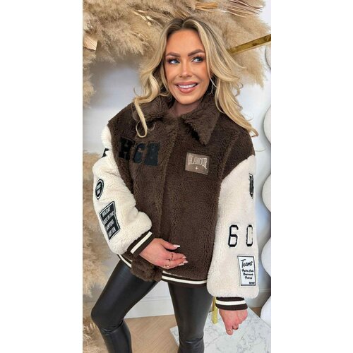 HIGH GLAMOUR TEDDY JACKET TT012 CHOCO HIGH GLAMOUR TEDDY JACKET TT012 CHOCO