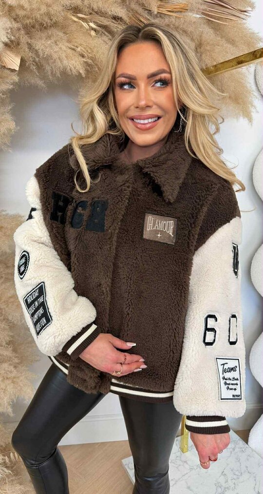 HIGH GLAMOUR TEDDY JACKET TT012 CHOCO