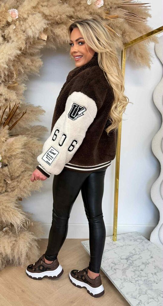 HIGH GLAMOUR TEDDY JACKET TT012 CHOCO